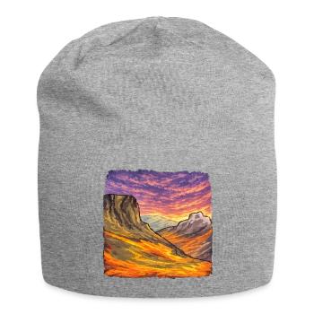 Canyon Adventure – Illustration rétro - Bonnet en jersey - gris chiné - Devant
