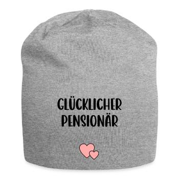 Glücklicher Pensionär Herz - Jersey-Beanie - Grau meliert - Vorne