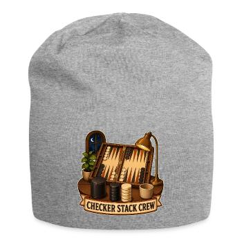 ÉQUIPE DE LA PILE DE DAMIER - Bonnet en jersey - gris chiné - Devant