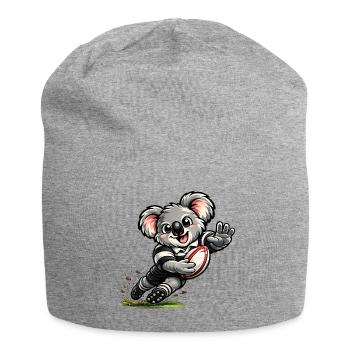 Süßer Koala spielt Rugby - Jersey-Beanie - Grau meliert - Vorne