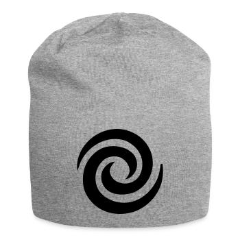 Japanese Spiral - Jersey Beanie - heather grey - Front