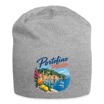 Portofino Dolce Vita Küste - Jersey-Beanie - Grau meliert - Vorne