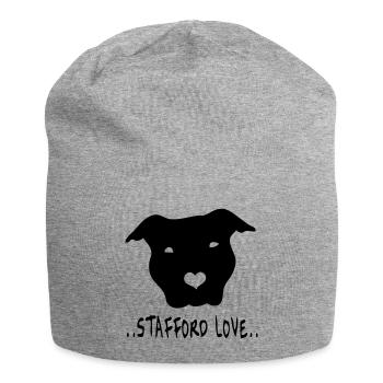 stafford © - www.dog-power.nl - Jersey-Beanie - Grau meliert - Vorne