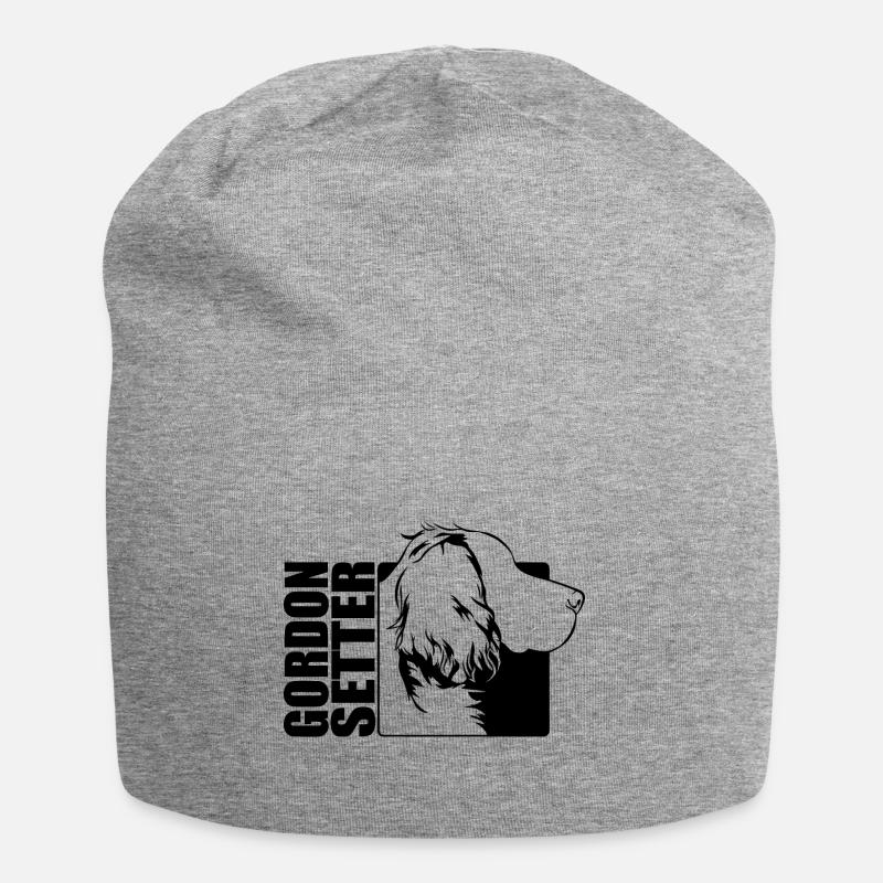 Gordon Setter Profil Hunde Hund Wilsigns - Jersey-Beanie - Grau meliert