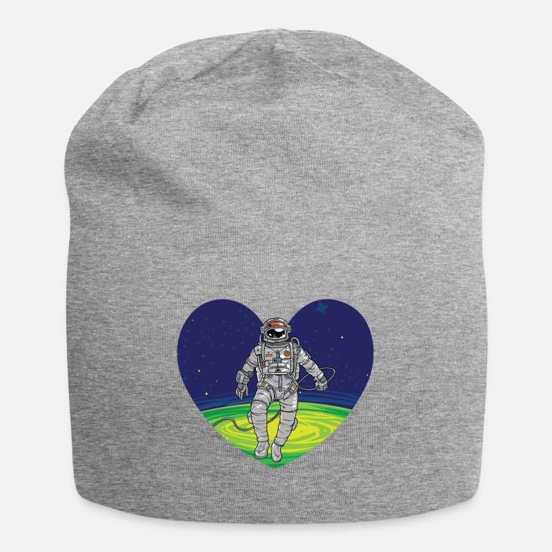Coeur de l'espace extra-atmosphérique - Bonnet en jersey - gris chiné