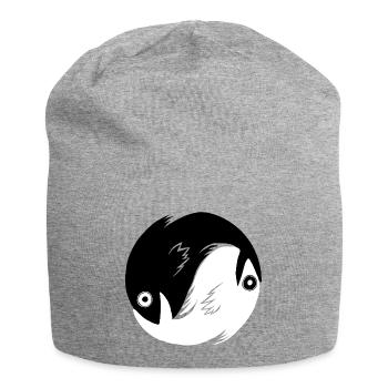 Poisson Ying-Yang - Bonnet en jersey - gris chiné - Devant