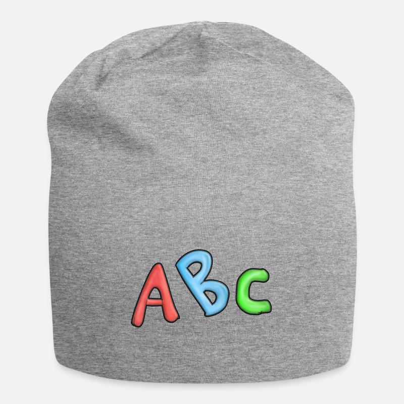 ABC Einschulung Schulanfang Erste klasse kinder - Jersey-Beanie - Grau meliert