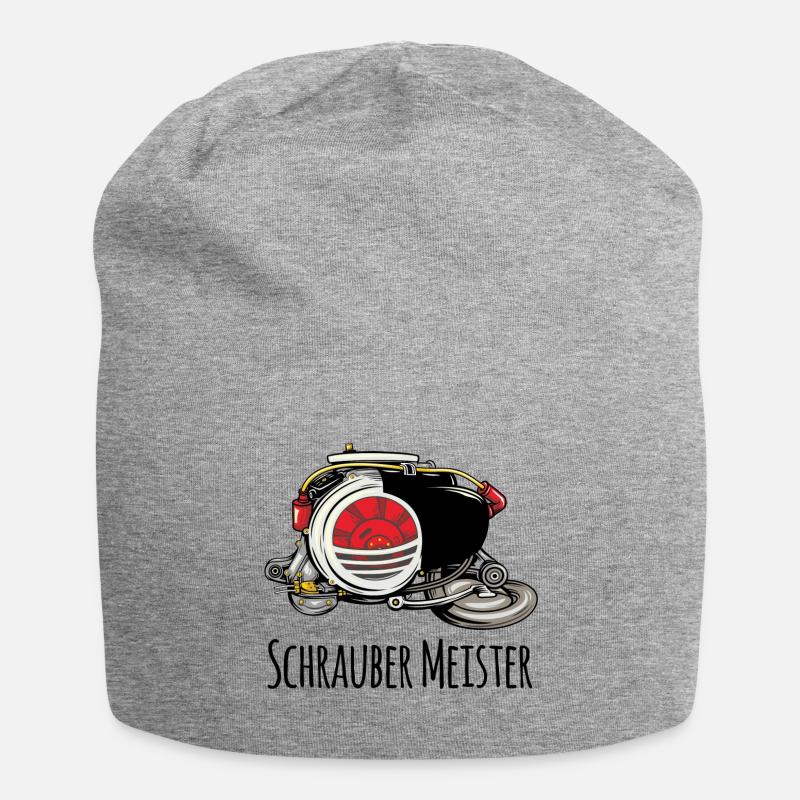 Roller Blechroller Schrauber Meister - Jersey-Beanie - Grau meliert