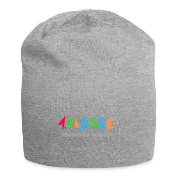 1.KLasse: Mein erster Bürojob - Jersey-Beanie - Grau meliert - Vorne