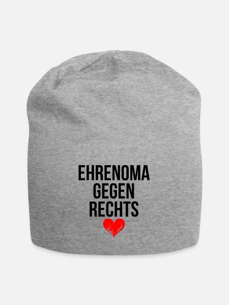 EHRENOMA GEGEN RECHTS - Jersey-Beanie - Grau meliert