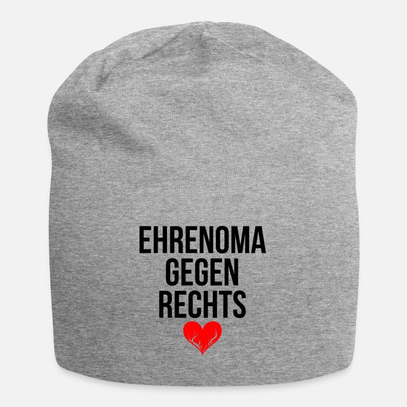 EHRENOMA GEGEN RECHTS - Jersey-Beanie - Grau meliert