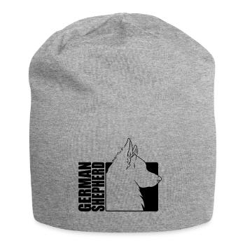 German Shepherd Dog Profile Dogs Dog Wilsigns - Jersey Beanie - heather grey - Front