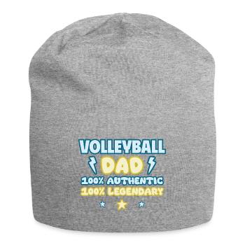 Volleyball Dad,Volleyball,Father's Day Gift - Jersey Beanie - heather grey - Front