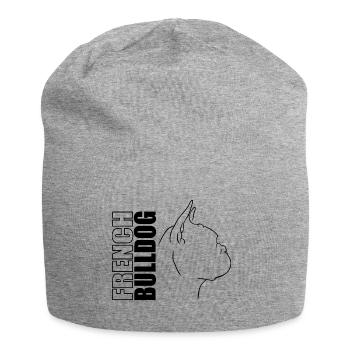 Profil Bouledogue Français Chiens Chien Wilsigns - Bonnet en jersey - gris chiné - Devant