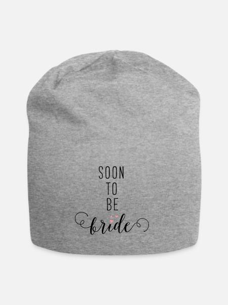 Soon to be Bride - Jersey-Beanie - Grau meliert