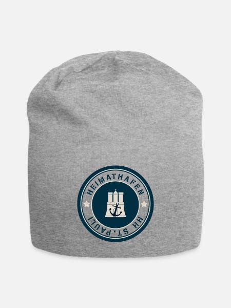 Ankerfestung Nautisches Emblem - Jersey-Beanie - Grau meliert