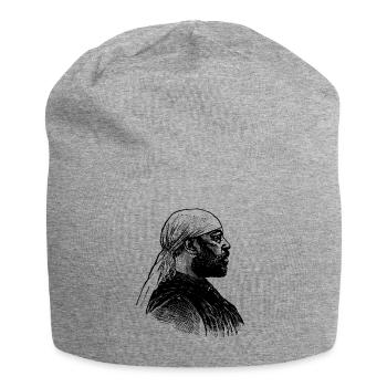 African man - Jersey Beanie - heather grey - Front