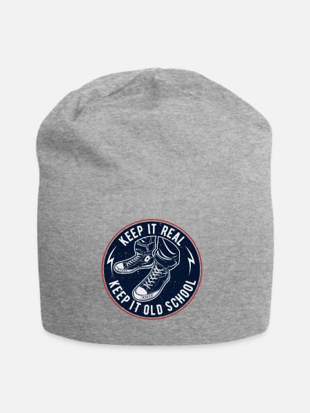 Keep It Oldschool - Jersey Beanie - heather grey