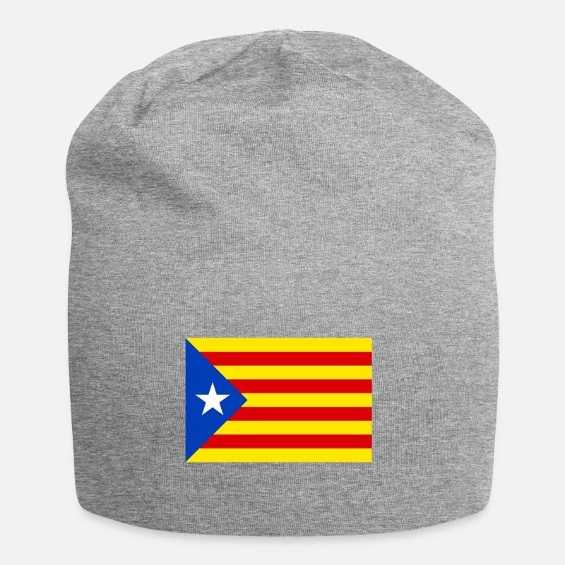 drapeau catalan - Bonnet en jersey - gris chiné