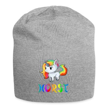 Horst Einhorn - Jersey-Beanie - Grau meliert - Vorne