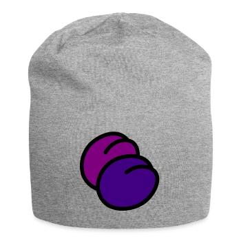 veggie Veggie prune prune fruits10 - Bonnet en jersey - gris chiné - Devant