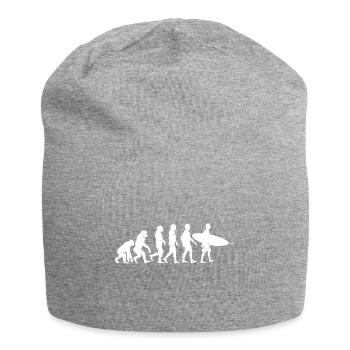 Surfer evolution surfing surfing wave gift - Jersey Beanie - heather grey - Front