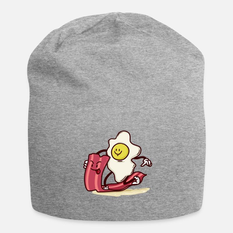 Ei reitet Bacon-Scheibe - Jersey-Beanie - Grau meliert