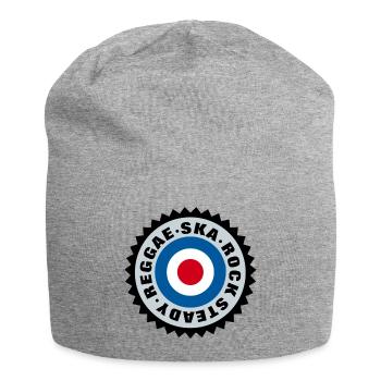Ska, Rock Steady, Reggae Mod Target - Jersey-Beanie - Grau meliert - Vorne