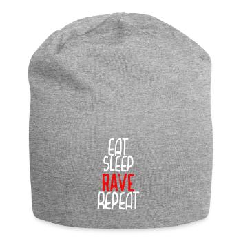 Mangez le sommeil répétition rave - Bonnet en jersey - gris chiné - Devant