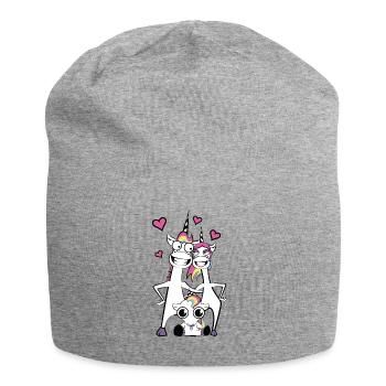 Family unicorn - Jersey Beanie - heather grey - Front