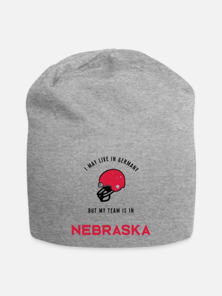 Nebraska - Jersey-Beanie - Grau meliert