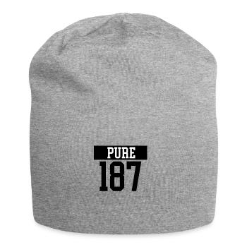 pur 187 - Bonnet en jersey - gris chiné - Devant