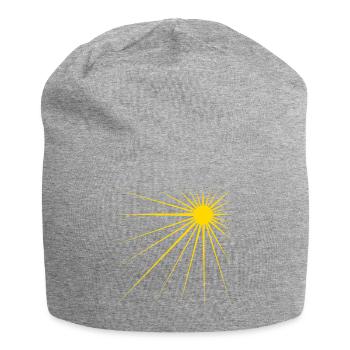 Sonne - Jersey-Beanie - Grau meliert - Vorne
