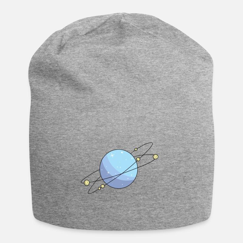 planète - Bonnet en jersey - gris chiné