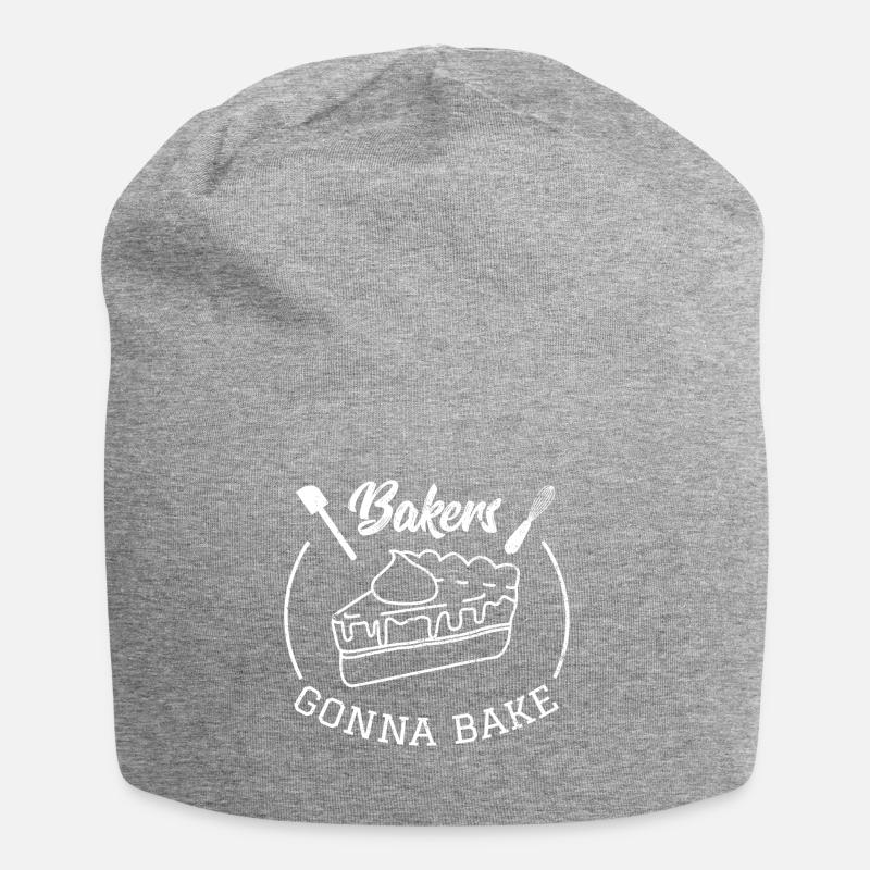 Bäcker Bäckerin backen Geschenk idee Kuchen Hobby - Jersey-Beanie - Grau meliert