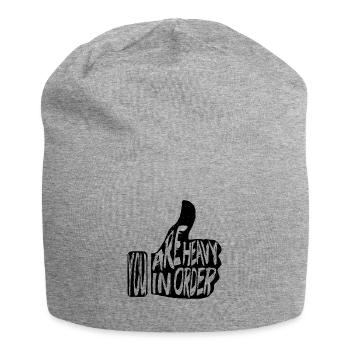 Denglisch - Jersey-Beanie - Grau meliert - Vorne