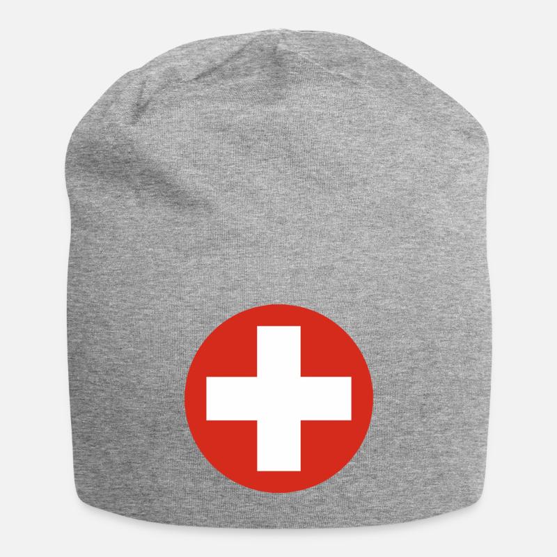 COCARDE SCHWEIZ / 1807 - Jersey-Beanie - Grau meliert