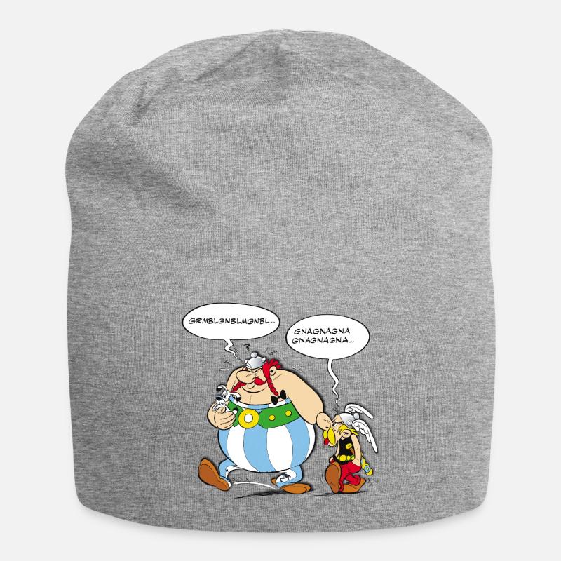 Asterix & Obelix speach bubbles - Jersey Beanie - heather grey