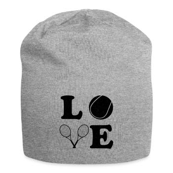 Tennis Tennisspieler Tennisplatz Love - Jersey-Beanie - Grau meliert - Vorne