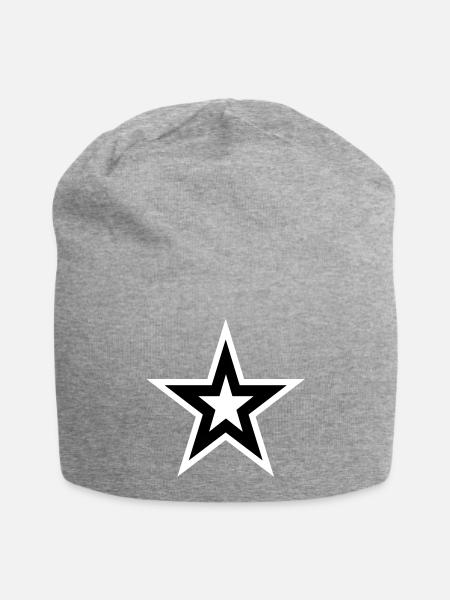 LUCKY STAR - Jersey Beanie - heather grey