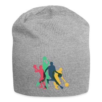 Basketball Basketballer Basketballmannschaft - Jersey-Beanie - Grau meliert - Vorne