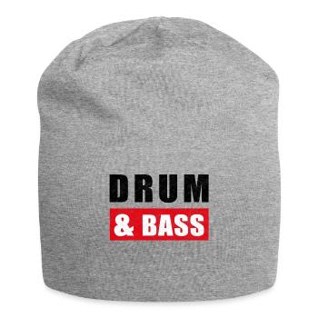 DnB Musik Drum And Bass - Jersey-Beanie - Grau meliert - Vorne