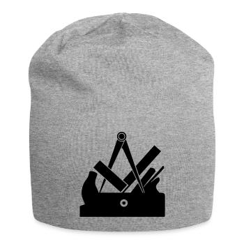 Joiner Carpenter, cabinetmaker chippie, Joiner - Jersey Beanie - heather grey - Front