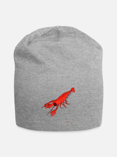Hummer / Lobster - Jersey-Beanie - Grau meliert