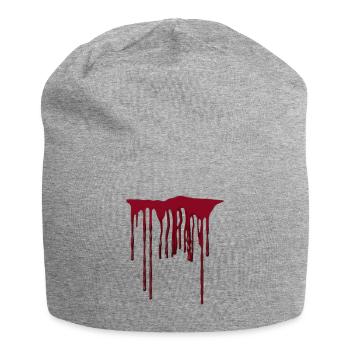 Blood Halloween / Gift Gift Idea - Jersey Beanie - heather grey - Front