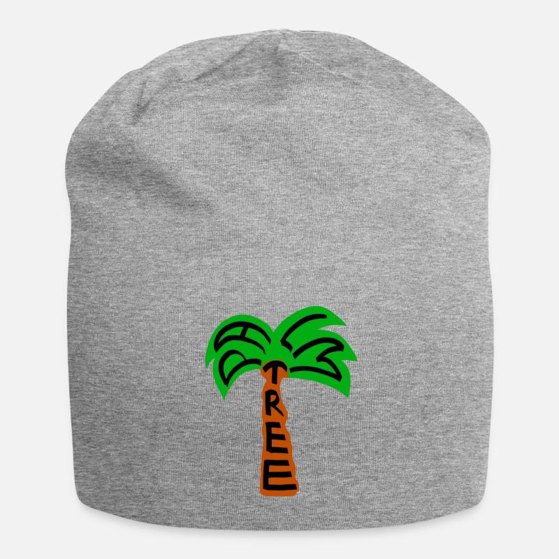 palm tree palm tree - Jersey Beanie - heather grey