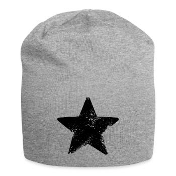 star splatter rock star - Jersey Beanie - heather grey - Front