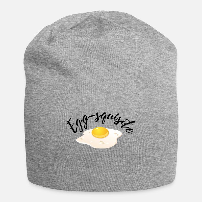 Egg-squisite - Jersey-Beanie - Grau meliert