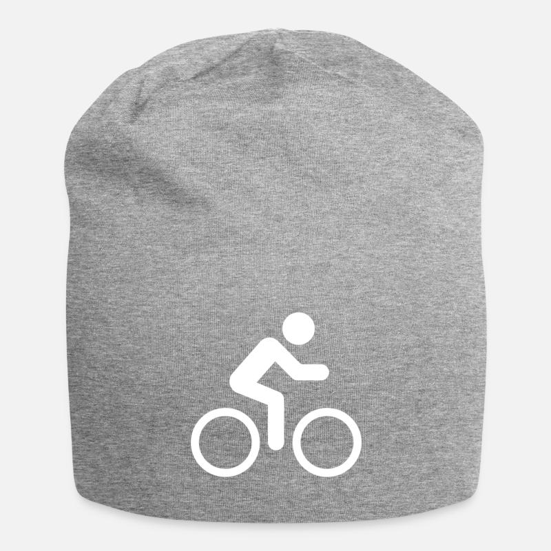 Fahrradfahrer - Jersey-Beanie - Grau meliert