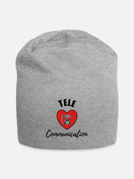 Telecommunication - Jersey-Beanie - Grau meliert